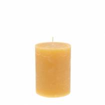Article Bougies de couleur unie couleur miel 60×80mm 4pcs