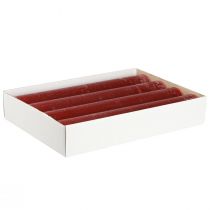 Article Bougies bougies en bâton de couleur unie rouge foncé 50×300mm 4 pcs