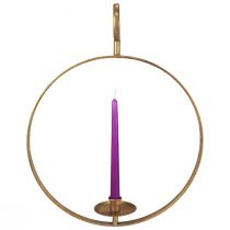 Article Bougeoir à suspendre décoration métal doré vintage Ø38/H48cm