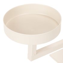 Article Chandelier moderne en métal taupe 47 cm avec quatre porte-bougies