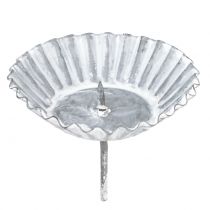 Article Bougeoir moule à pâtisserie gris Ø8,5cm H7,5cm 4pcs