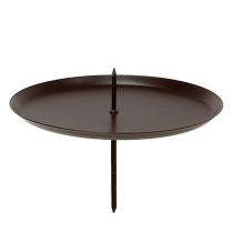 Article Bougeoir marron Ø10cm 4pcs