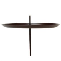 Article Bougeoir marron Ø7cm 4 pcs