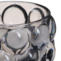 Article Bougeoir verre photophore gris Ø7cm H7cm 6 pcs