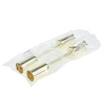 Article Bougeoir doré pour bougies bâtons Ø2,2cm 4 pcs