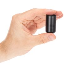 Article Porte-bougie magnétique rond, noir mat, pour bougies coniques de 25 mm, lot de 4