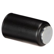 Article Porte-bougie magnétique rond, noir mat, pour bougies coniques de 25 mm, lot de 4