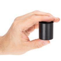 Article Set de 4 bougeoirs magnétiques en métal noir mat pour bougies de 3,4 cm