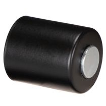 Article Set de 4 bougeoirs magnétiques en métal noir mat pour bougies de 3,4 cm