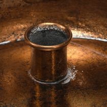 Article Bougeoir bol pour 4 bougies bâtons aspect antique bronze Ø22cm