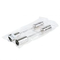 Article Bougeoir argent pour bougies bâtons Ø2,2cm 4 pcs