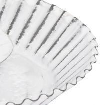 Article Bougeoir moule à gâteau en métal blanc Shabby Chic Ø15cm