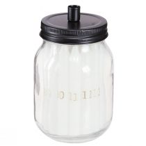 Article Bougeoir sur verre avec 24 bougies Calendrier de l'Avent H14,5cm