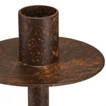 Article Bougeoir pour bouteilles aspect rouille Ø8,5cm H12cm 2pcs