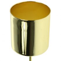 Article Bougeoir pour bougies bâtons doré Ø3,5cm H4cm 4 pcs