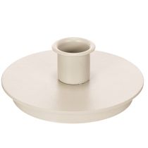 Article Chandelier rond crème en métal pour bougies chandelles, 10 cm, lot de 2