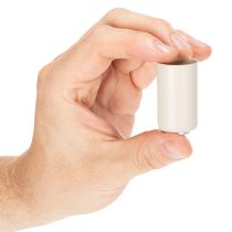 Article Lot de 4 porte-bougies en métal magnétique crème, diamètre 25 mm