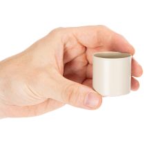Article Set de 4 bougeoirs magnétiques en métal taupe pour bougies de 4 cm