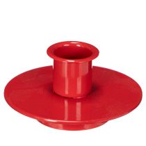Article Chandeliers rouges en métal pour bougies à tige, 8 cm, set de 3