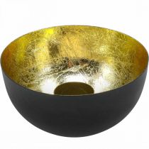 Bougeoir Black Gold Décoration de Noël Ø13cm H6.5cm