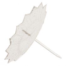 Article Set de 4 Supports à Bougies à Piquer en Métal Crème 11x8cm