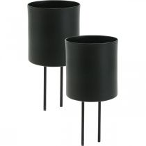 Article Bougeoir enfichable photophore noir Ø5cm 4 pcs