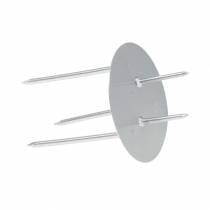 Article Bougeoir enfichable argent Ø4,5cm 12 pcs