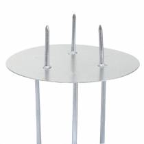 Article Bougeoir à coller argent Ø6.5cm 12pcs