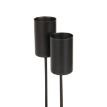 Article Bougeoir Couronne de l&#39;Avent bougeoir noir 2,2×4cm 4 pcs