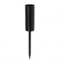 Article Bougeoir noir pour bougies bâtons 15cm 4pcs