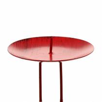 Article Bougeoir enfichable rouge Ø6,5cm 4 pcs