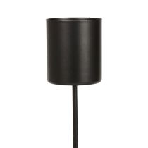 Bougeoir à brancher bougeoir noir Ø3,5cm 4 pièces