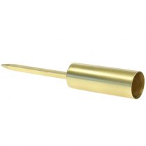Article Lot de 4 Supports à Bougies en Métal Doré pour Couronnes Ø2,2cm H15cm