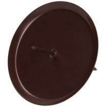 Article Bougeoir marron Ø6cm 4 pcs