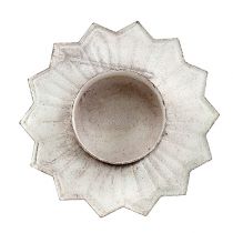 Article Bougeoir pour bougie chauffe-plat Bougeoir Crème Ø9cm 4pcs