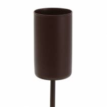 Article Bougeoir pour bougies bâtons marron Ø2,3cm H14cm 4 pcs