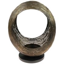 Article Bougeoir sculpture décorative en métal photophore H45cm