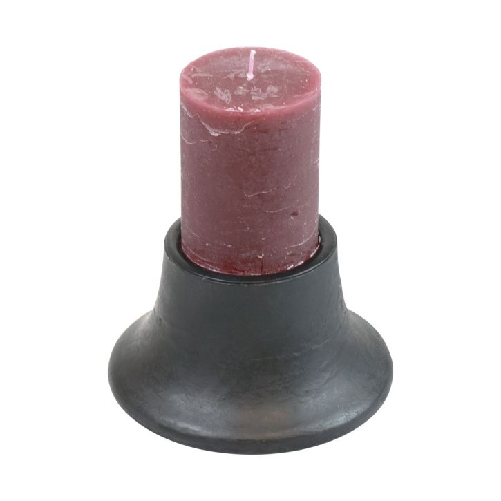 Article Bougeoir bougeoir noir en céramique Ø12,5cm H7cm