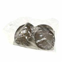 Article Bougeoir enfichable 8cm marron 4pcs