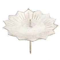 Bougeoir enfichable 11x8cm crème
