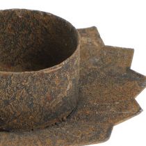Article Bougeoir pour photophore à coller marron H8,5 cm 4 pièces