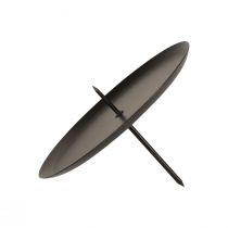 Article Bougeoir enfichable noir bougeoir mandrin Ø8cm 4pcs