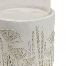 Article Bougeoir lanterne verre avec socle Ø17cm H32cm