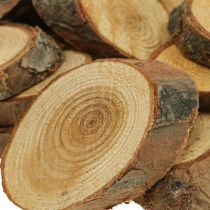 Disques bois déco saupoudre bois pin ovale Ø4-5cm 500g