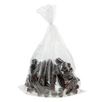 Article Pommes de pin Cônes naturels cirés sur fil 4-6cm 100pièces