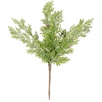 Article Branche de pin artificielle enneigée avec pommes de pin 28 cm, lot de 6