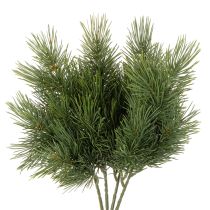 Article Branche de pin artificielle en plastique vert 40 cm 4 pièces