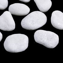 Galets dans le filet Blanc 2.5cm - 4cm 1kg