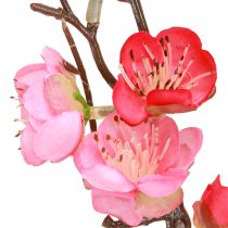 Article Branche de cerisier artificielle décorative rose foncé 96 cm 2 pièces