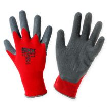 Article Gants de jardin en nylon Kixx taille 11 rouge, gris